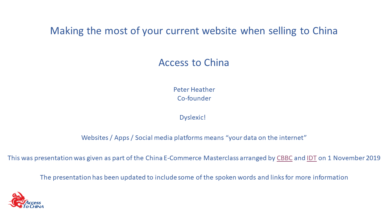 Making the most of your current website when selling to China v3.3b