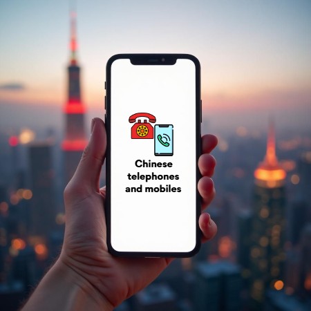 Chinese telephones and mobiles