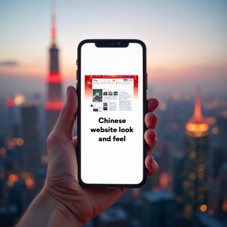 Chinese website look and feel