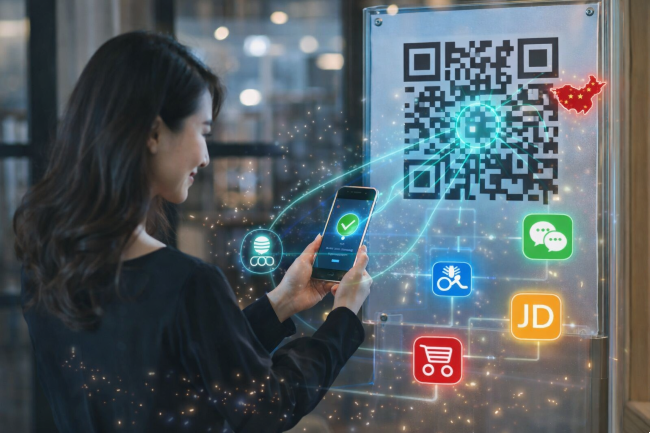 Chinese use of QR codes